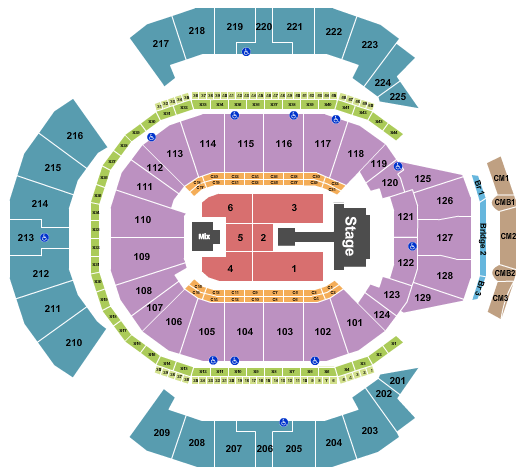 Chase Center Diljit Dosanjh Seating Chart